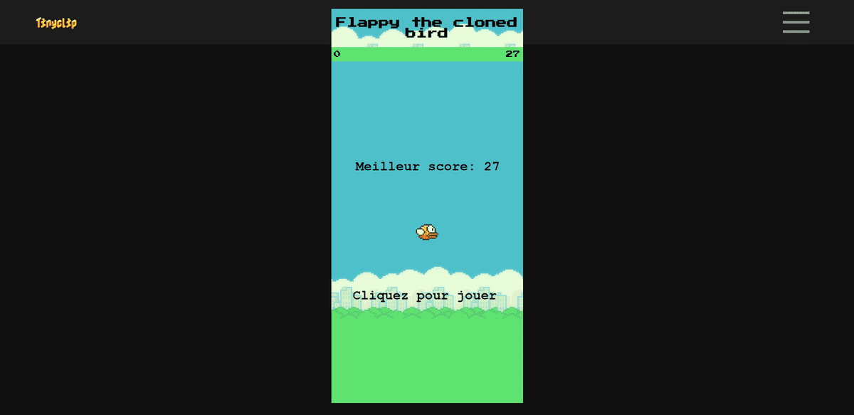 screenshots of flappy-bird